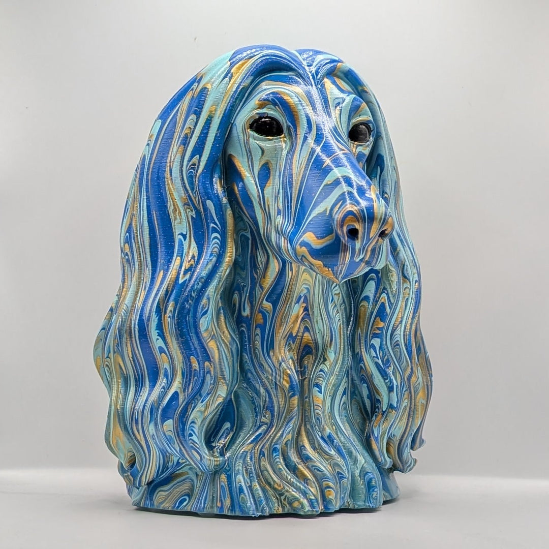 Afghan Hound Head – Hand Painted