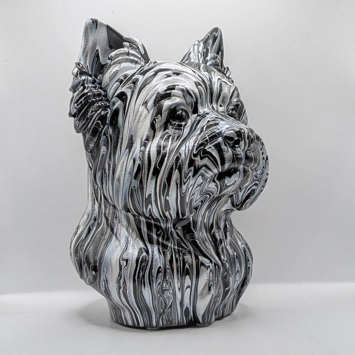 Yorkshire Terrier Head – Hand Painted