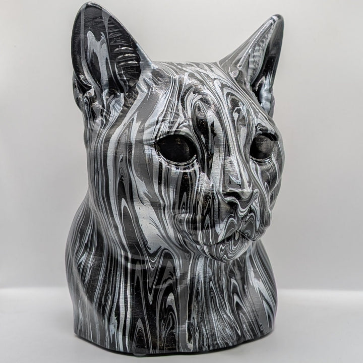 Russian Blue Head – Hand Painted