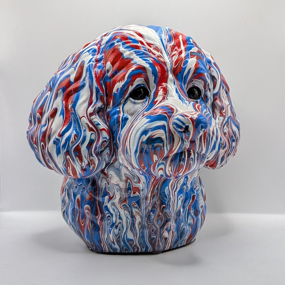 Cavapoo Head – Hand Painted