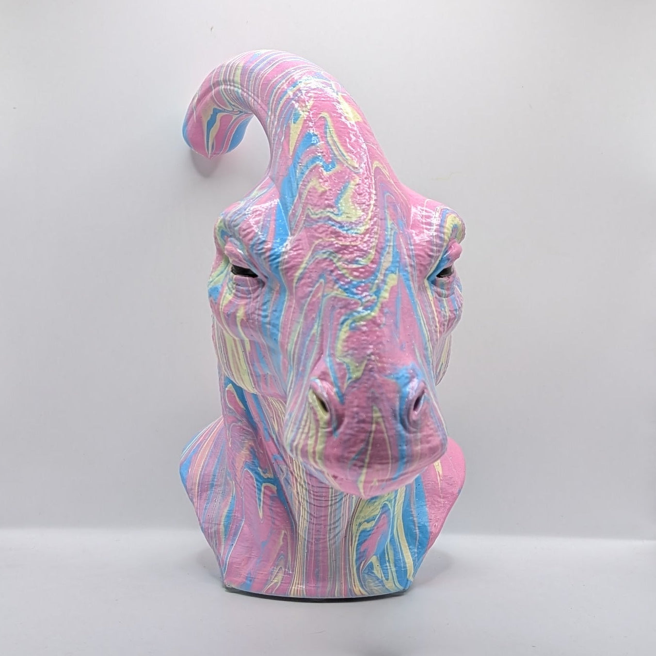 Parasaurolophus Head – Hand Painted