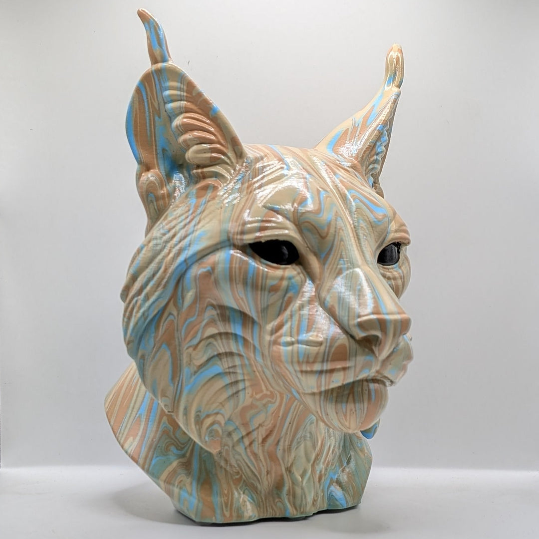 Lynx Head – Hand Painted
