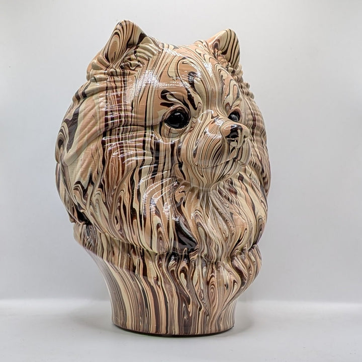 Pomeranian Head – Hand Painted