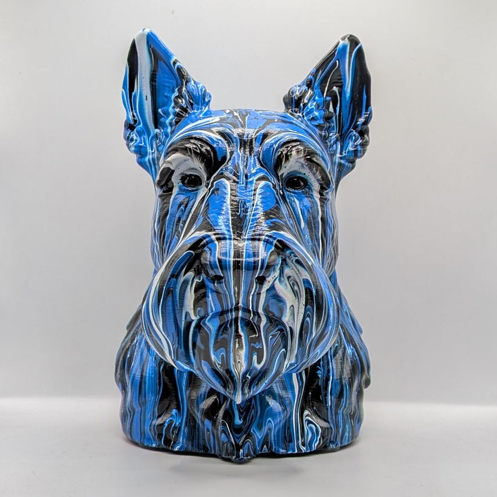Scottish Terrier Head – Hand Painted