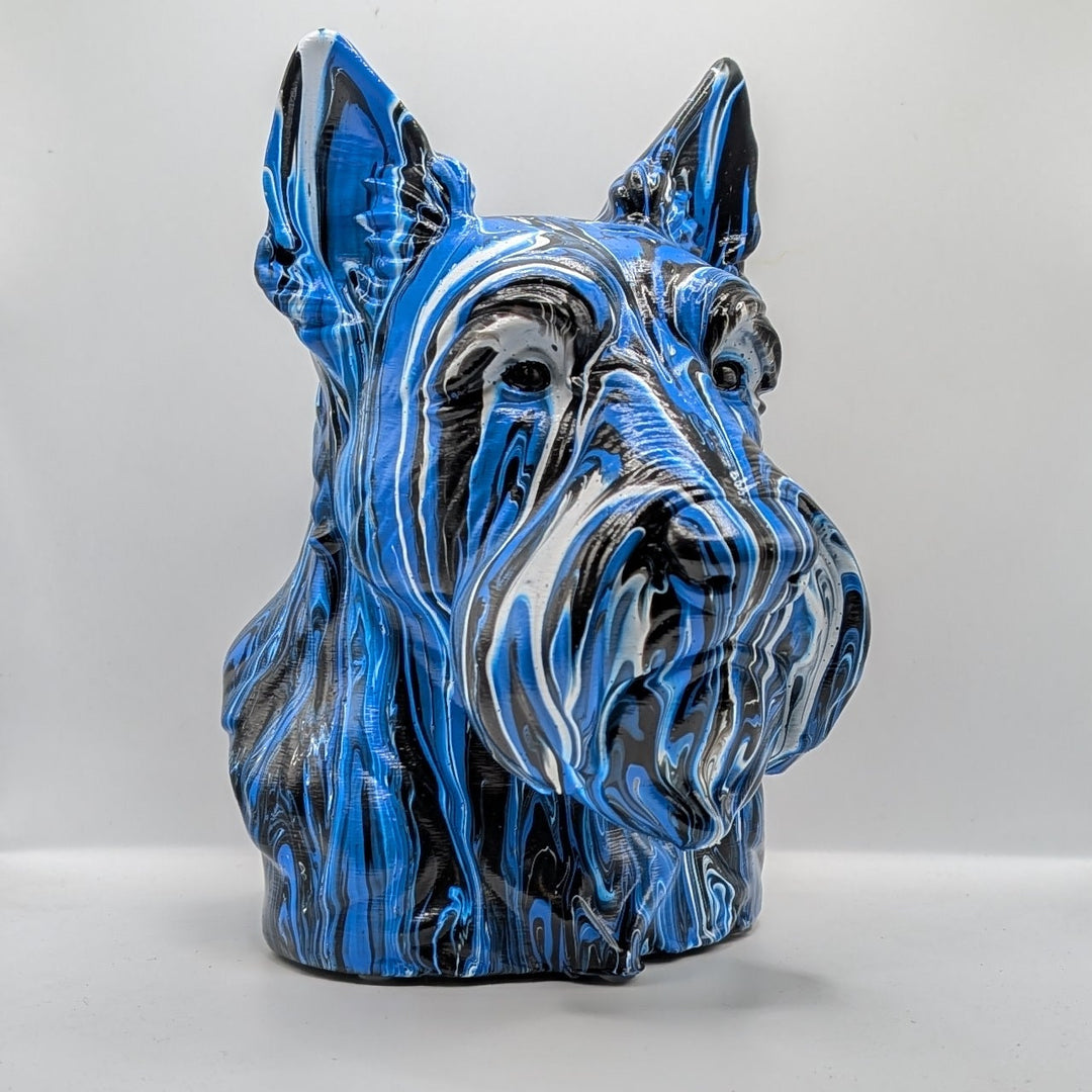 Scottish Terrier Head – Hand Painted