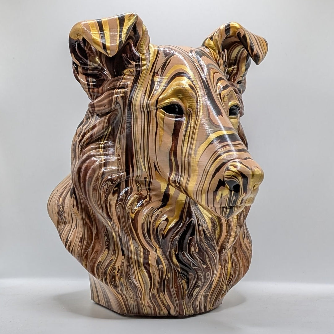 Smooth Collie Head – Hand Painted