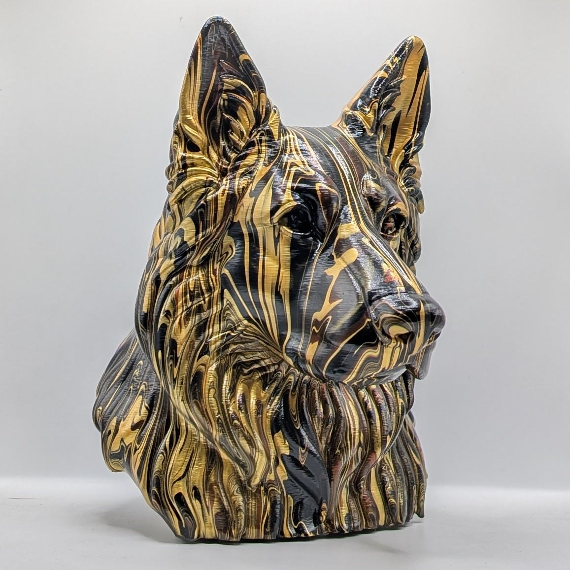 German Shepherd Head – Hand Painted