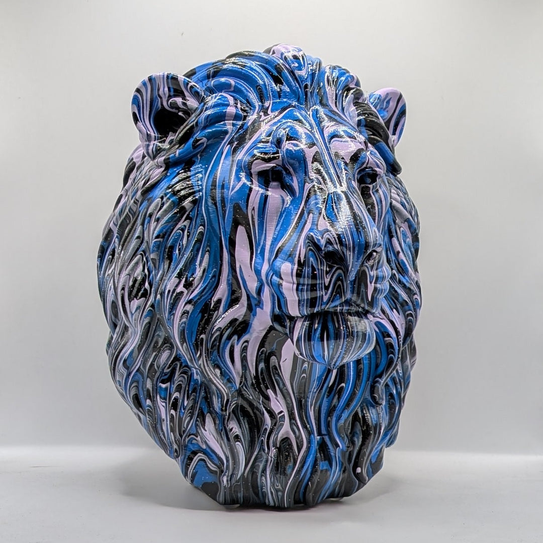 Lion Head – Hand Painted
