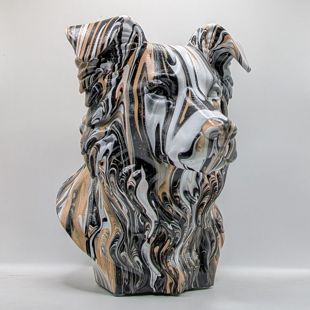 Border Collie Head – Hand Painted