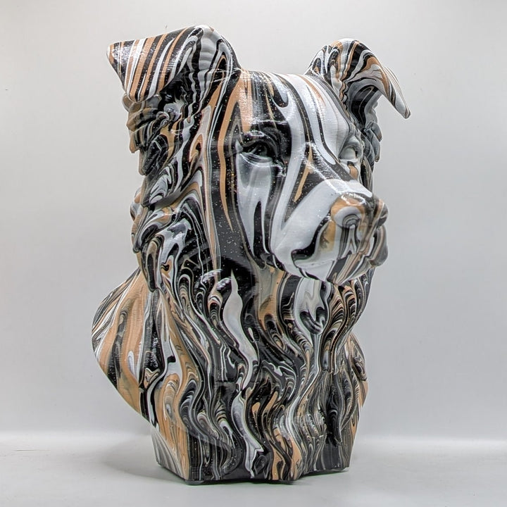 Border Collie Head – Hand Painted