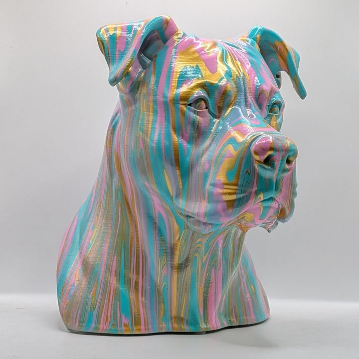 Pitbull (XL) Head – Hand Painted