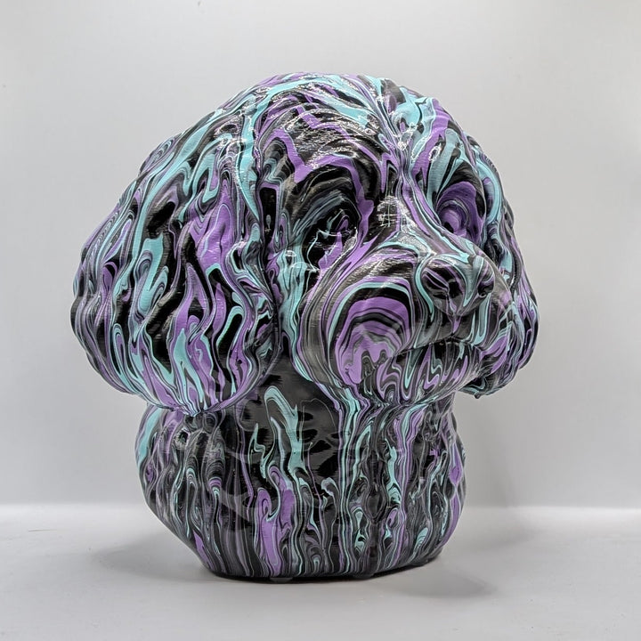 Cavapoo Head – Hand Painted
