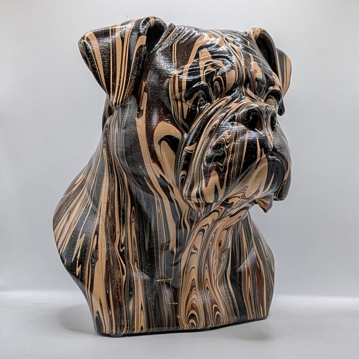 American Bulldog Head – Hand Painted