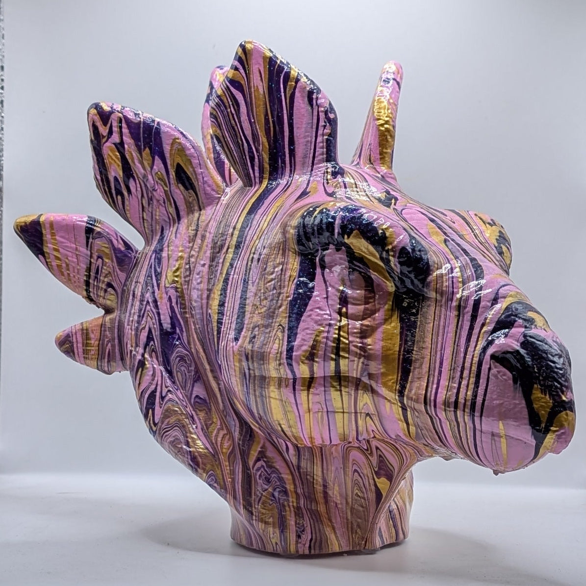 Stegosaurus Head – Hand Painted