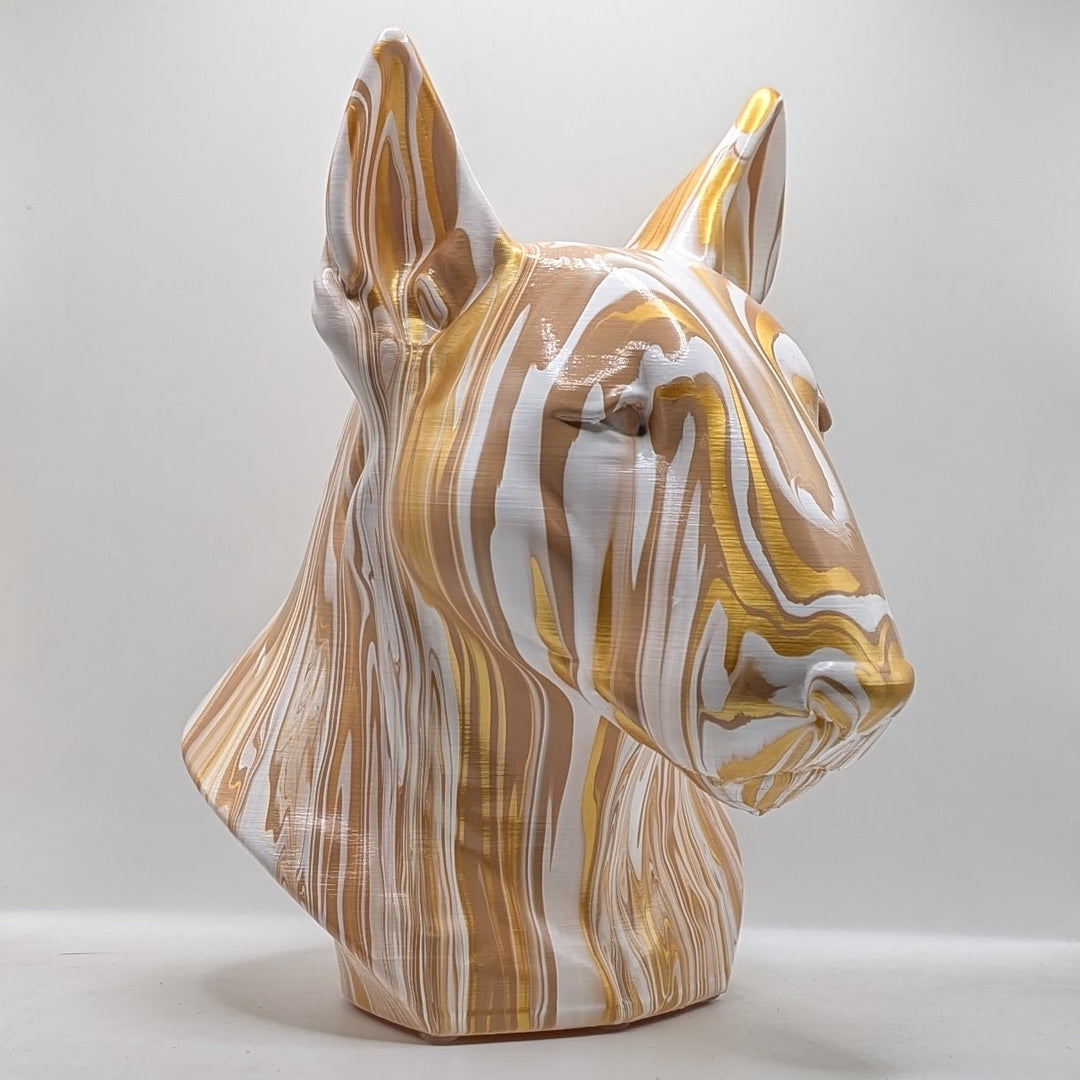 English Bull Terrier Head – Hand Painted