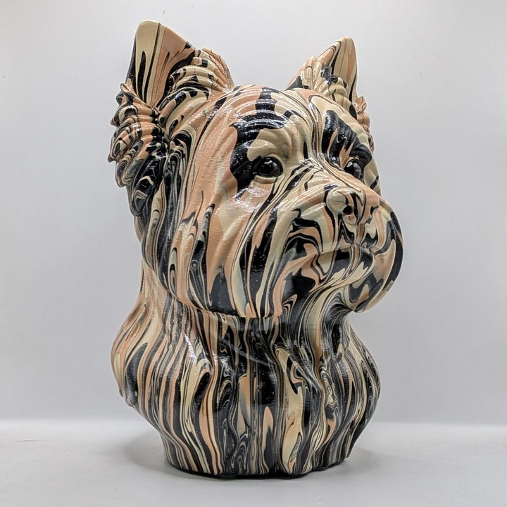 Yorkshire Terrier Head – Hand Painted