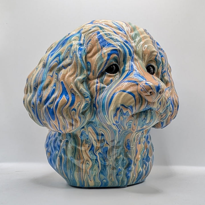Cavapoo Head – Hand Painted