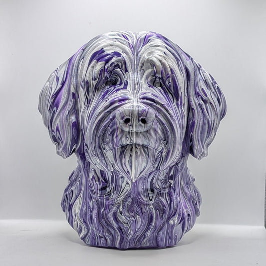 Tibetan Terrier Head – Hand Painted