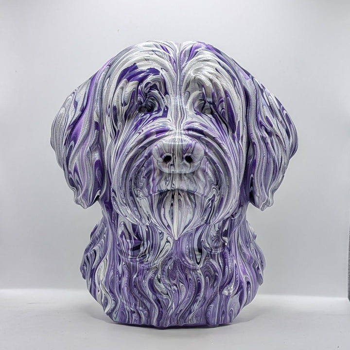Tibetan Terrier Head – Hand Painted