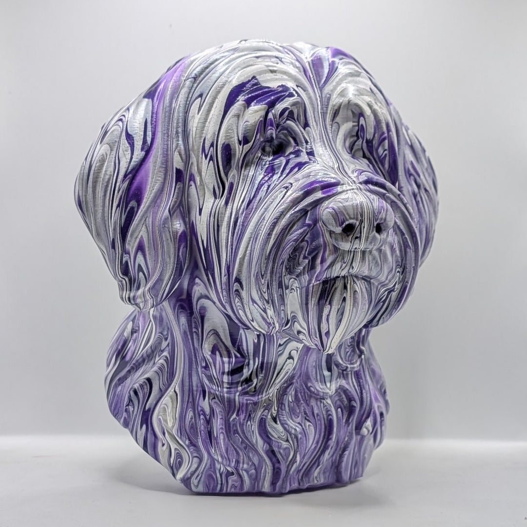 Tibetan Terrier Head – Hand Painted