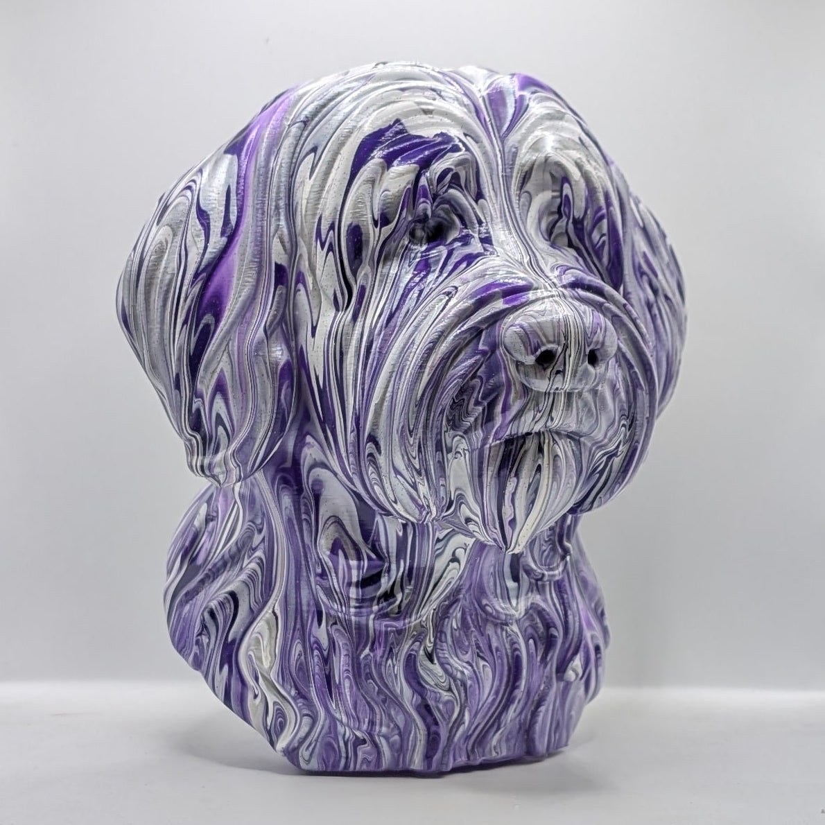 Tibetan Terrier Head – Hand Painted
