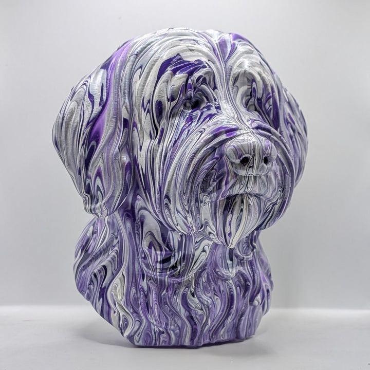 Tibetan Terrier Head – Hand Painted