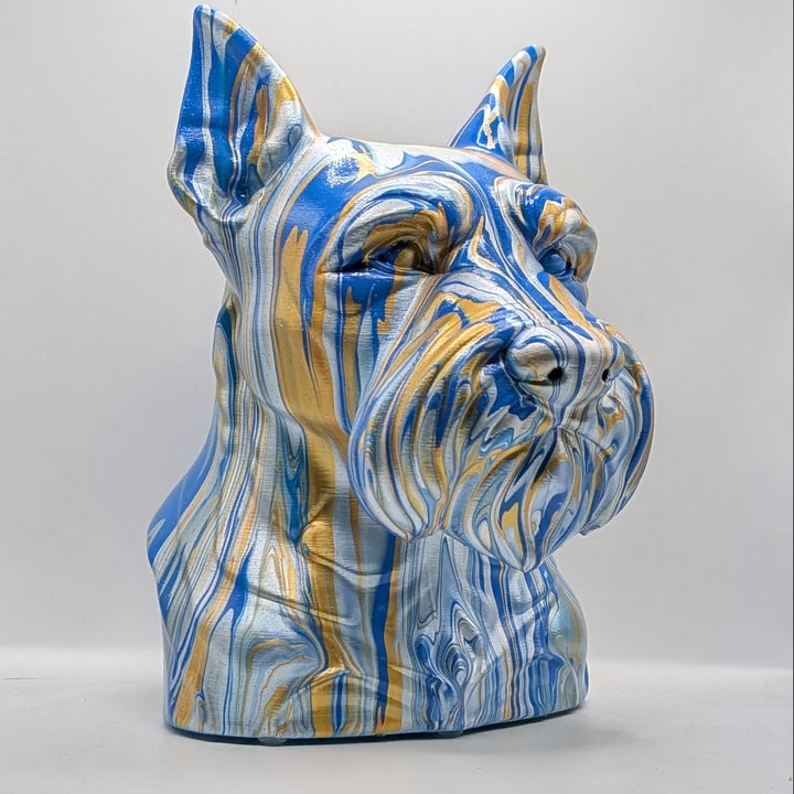 Schnauzer Head – Hand Painted