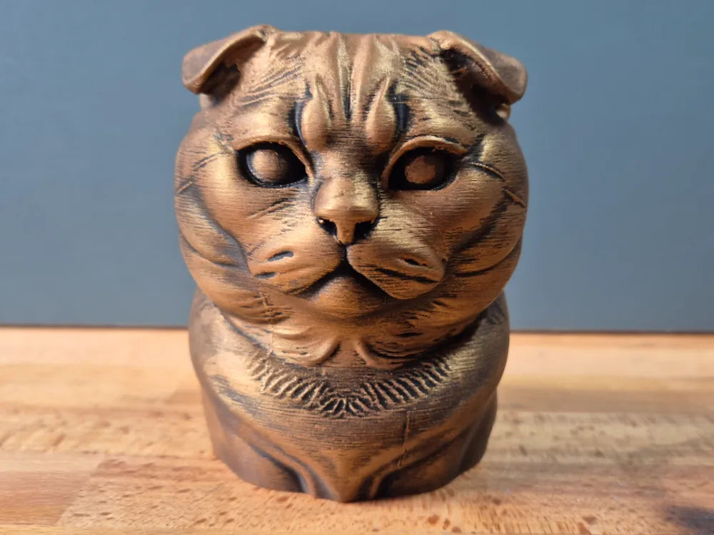 Scottish Fold Cat Bust