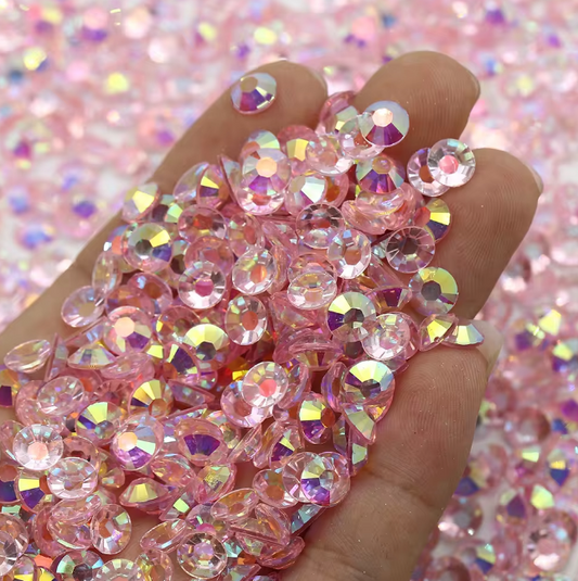 Crystal Pink Rhinestones 50g