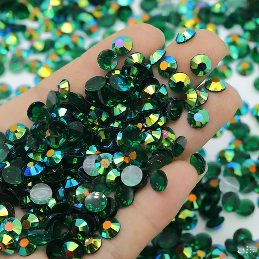 Dark Green Rhinestones 50g