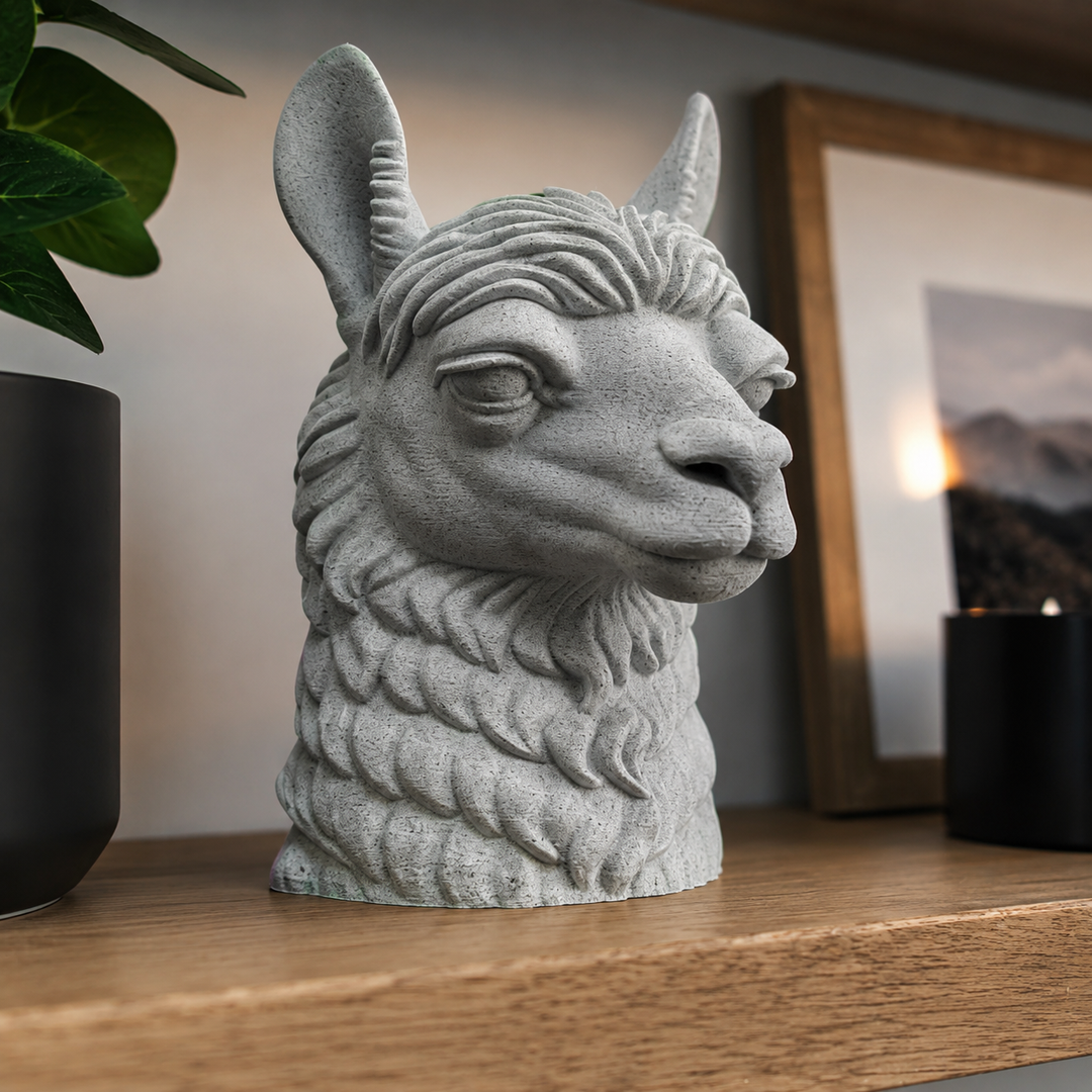 Decorative Llama Head For Home Decor