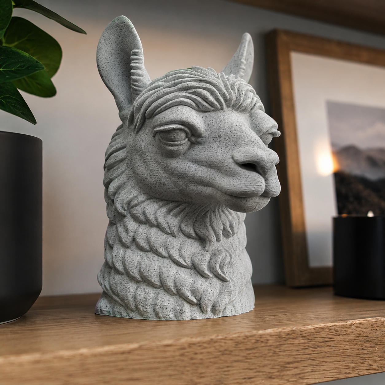 Decorative Llama Head For Home Decor