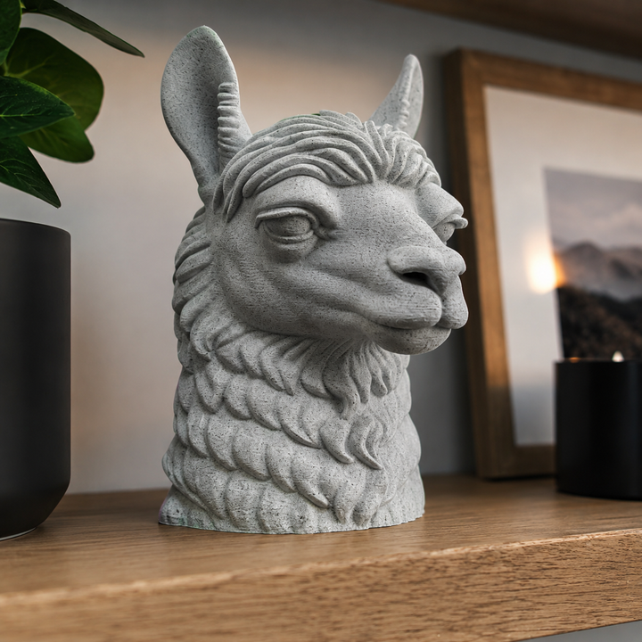 Decorative Llama Head For Home Decor