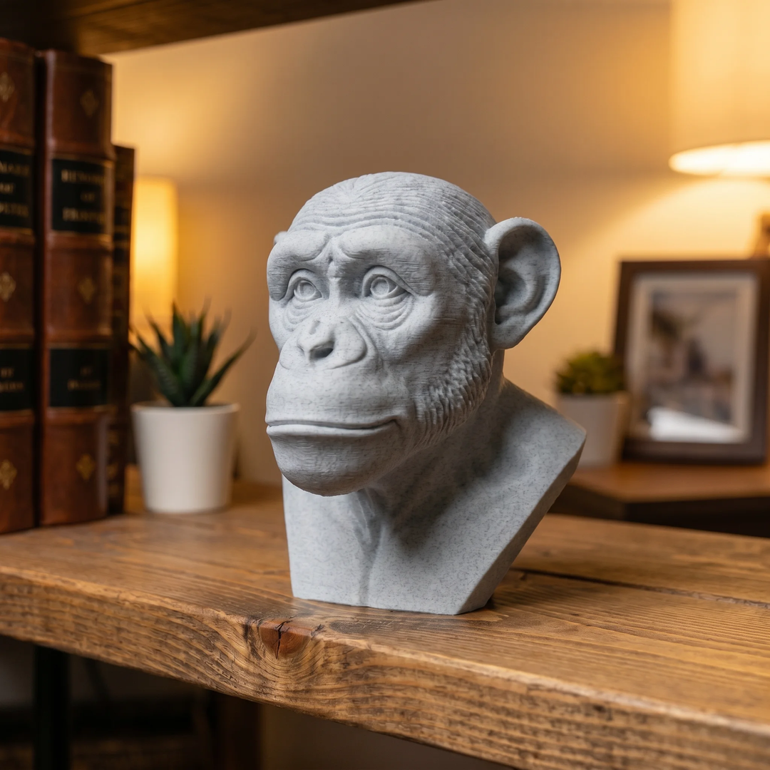 Decorative Chimpanzee Head For Home Decor