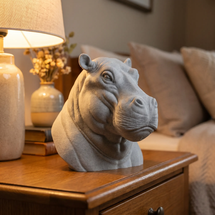 Decorative Hippo Head For Home Decor