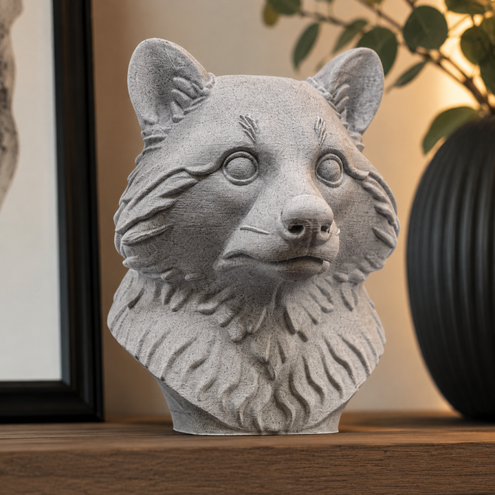 Decorative Raccoon Head For Home Decor