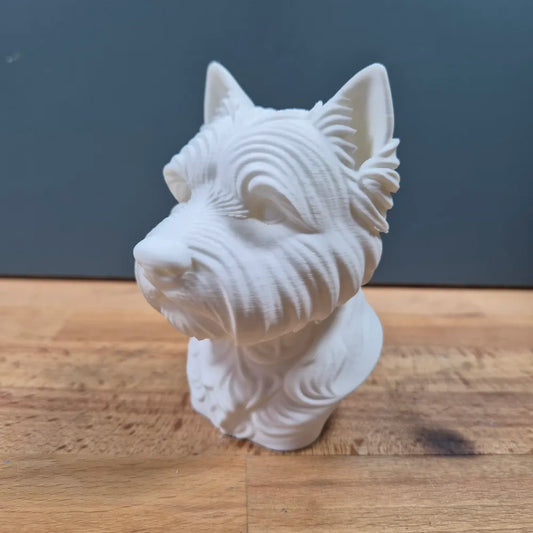 West Highland White Terrier (Westie) Bust