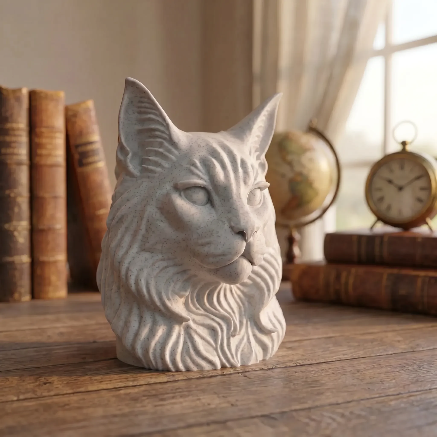 Cat Heads - Stone Style Heads