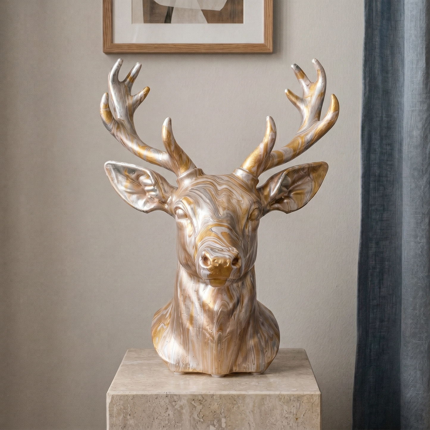 Deer / Stag Head – Hand Painted