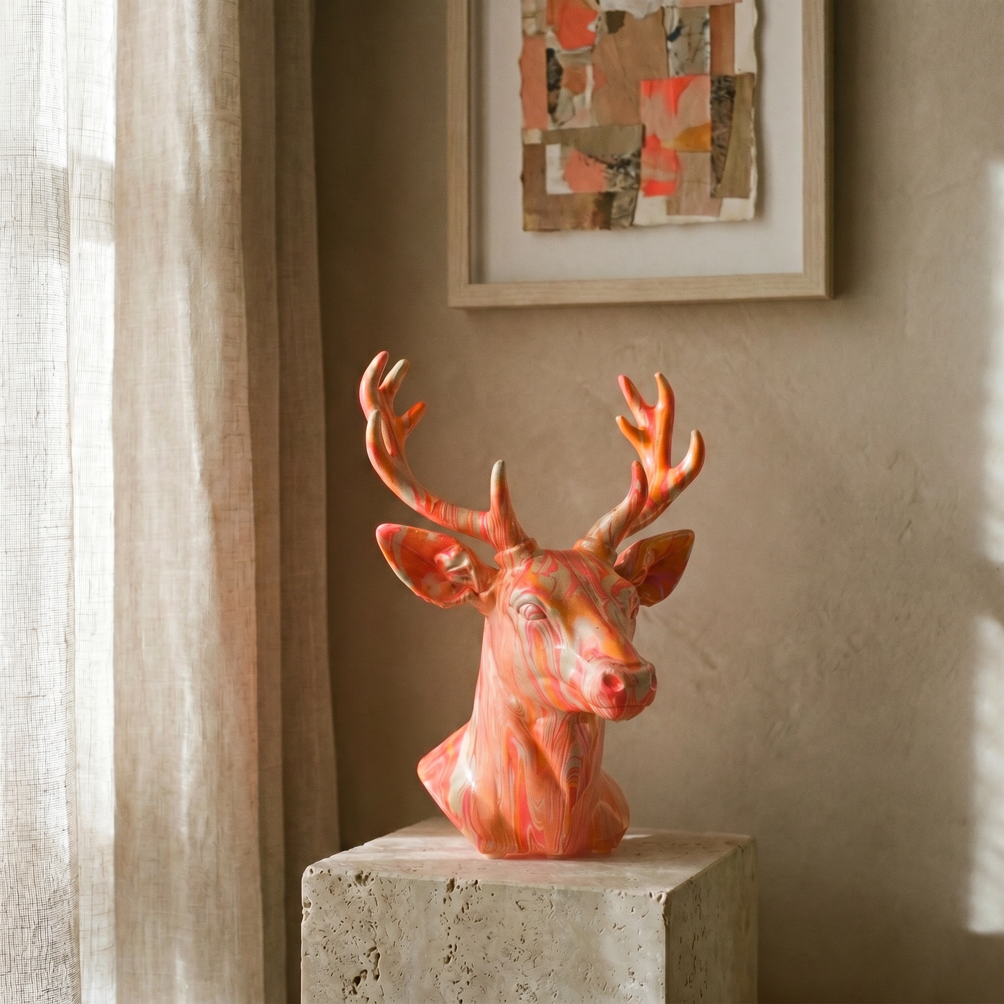 Deer / Stag Head – Hand Painted