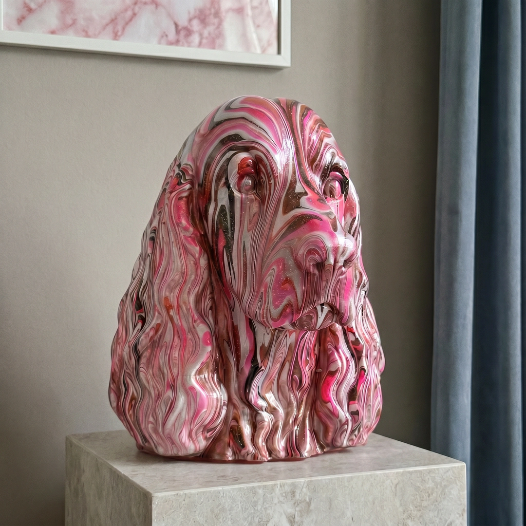 Cocker Spaniel Head – Hand Painted