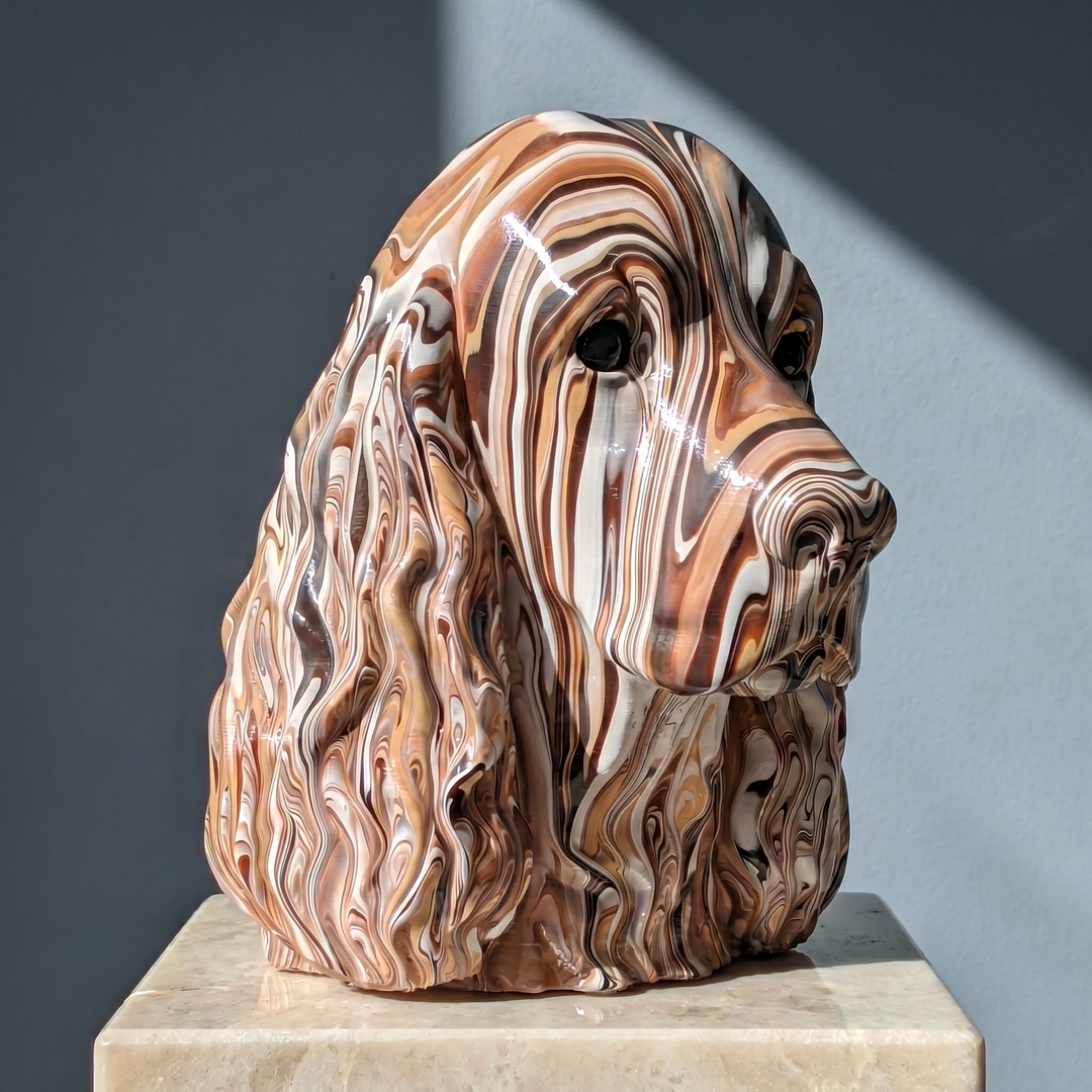 Cocker Spaniel Head – Hand Painted