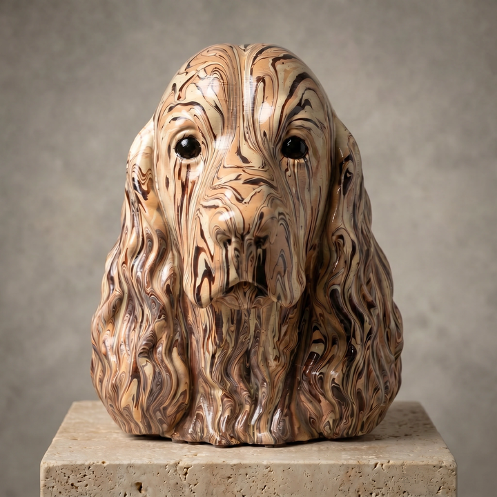 Cocker Spaniel Head – Hand Painted