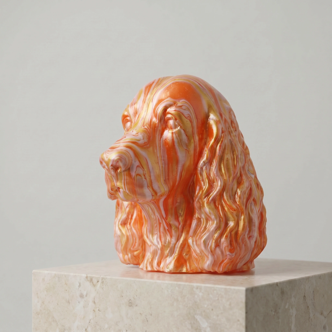 Cocker Spaniel Head – Hand Painted