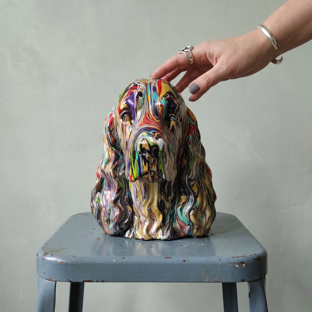 Cocker Spaniel Head – Hand Painted