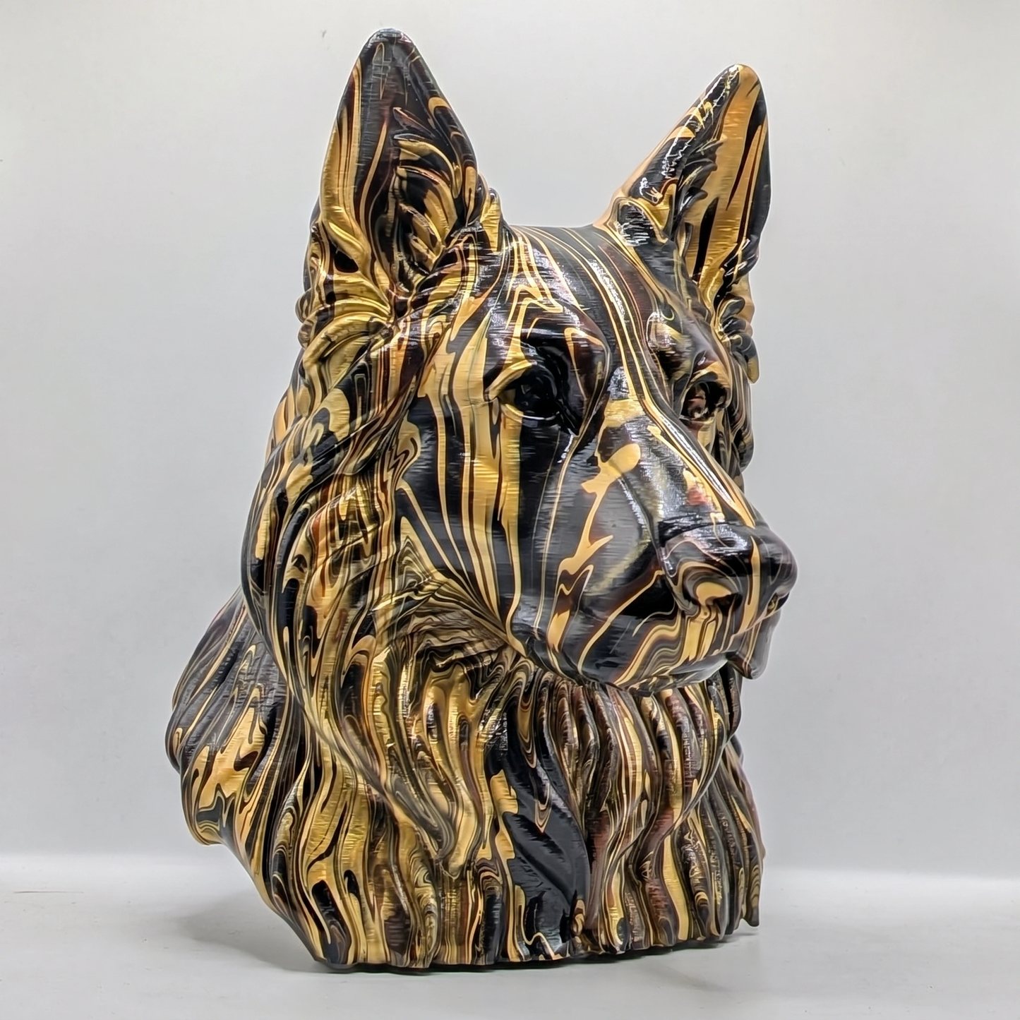 German Shepherd Head – Hand Painted