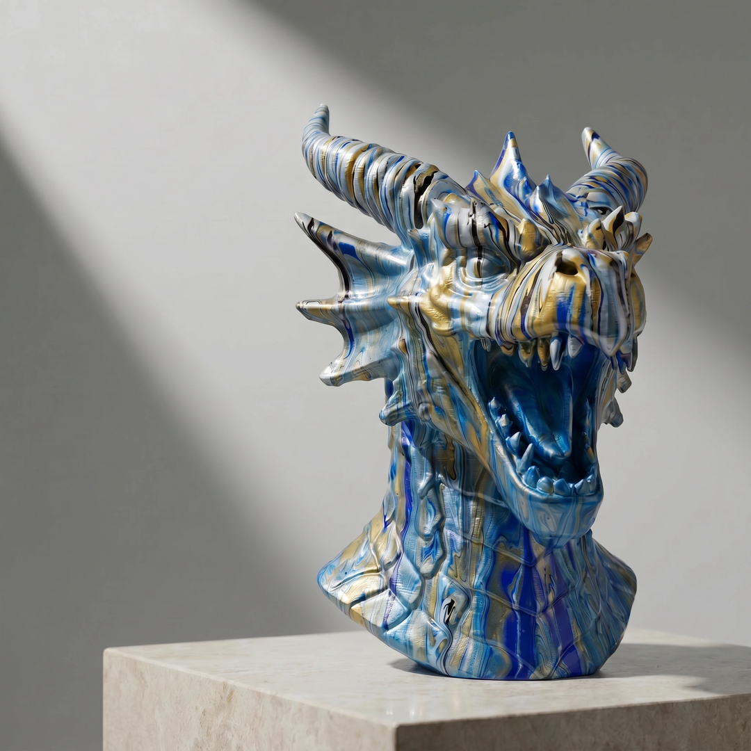 Dragon Head – Hand Painted