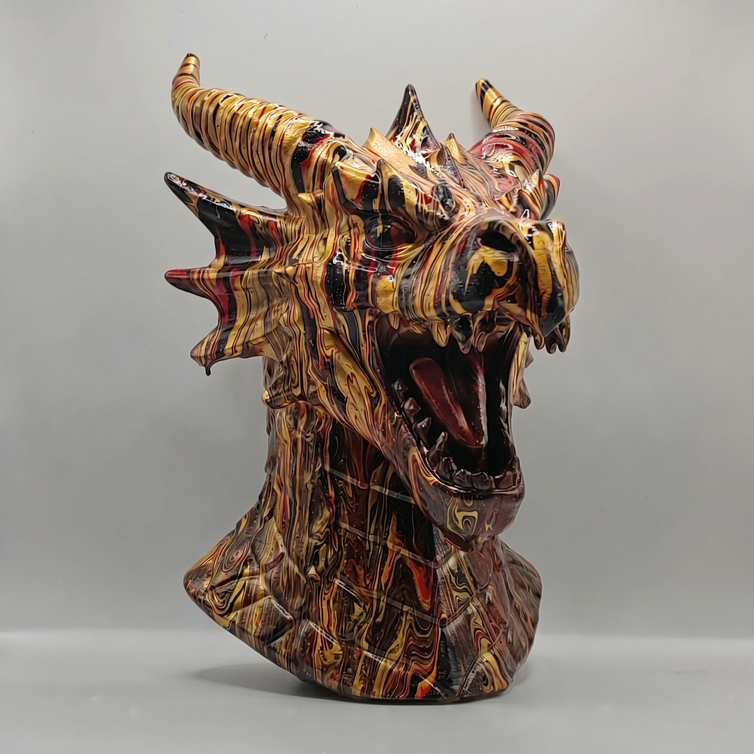 Dragon Head – Hand Painted
