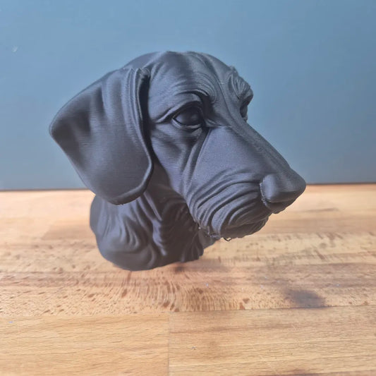 Wire-haired Dachshund Bust