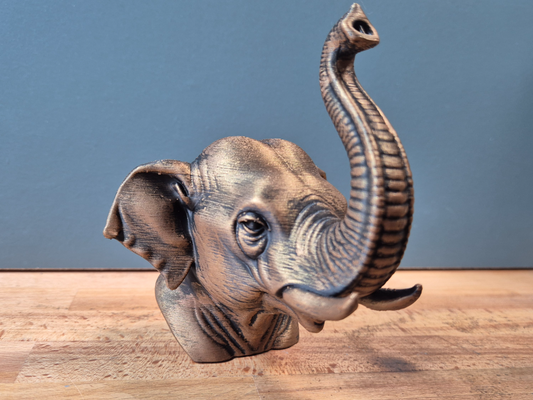 Asian Elephant Bust
